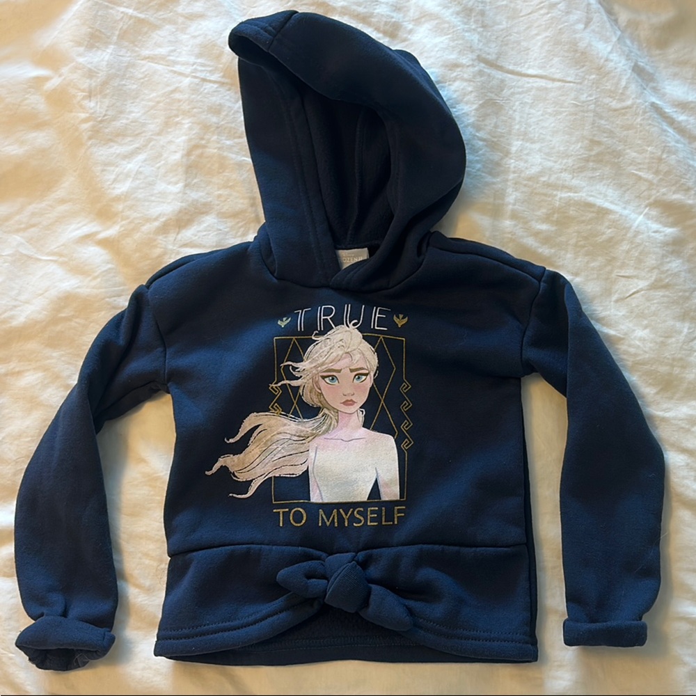 Disney Navy Blue Elsa Hoodie for Kids